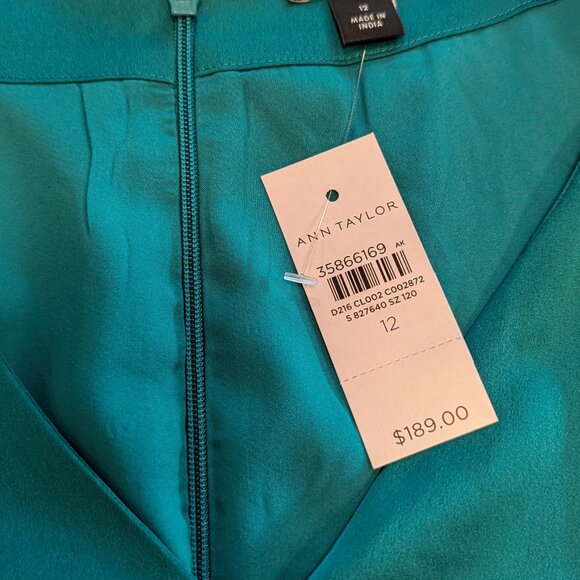 Ann Taylor Crystal Button Wrap Dress - Picture 9 of 11